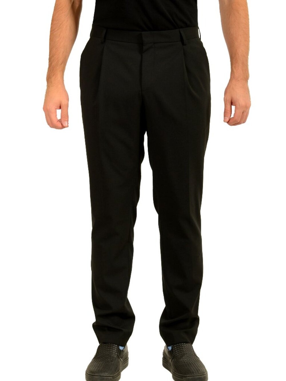 Hugo Boss "Henry-Getlin251F1X" Black Wool Dress Pants US 32R IT 48